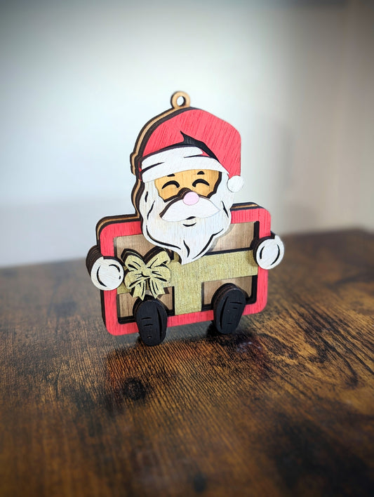 Santa Gift Card Holder // Handpainted